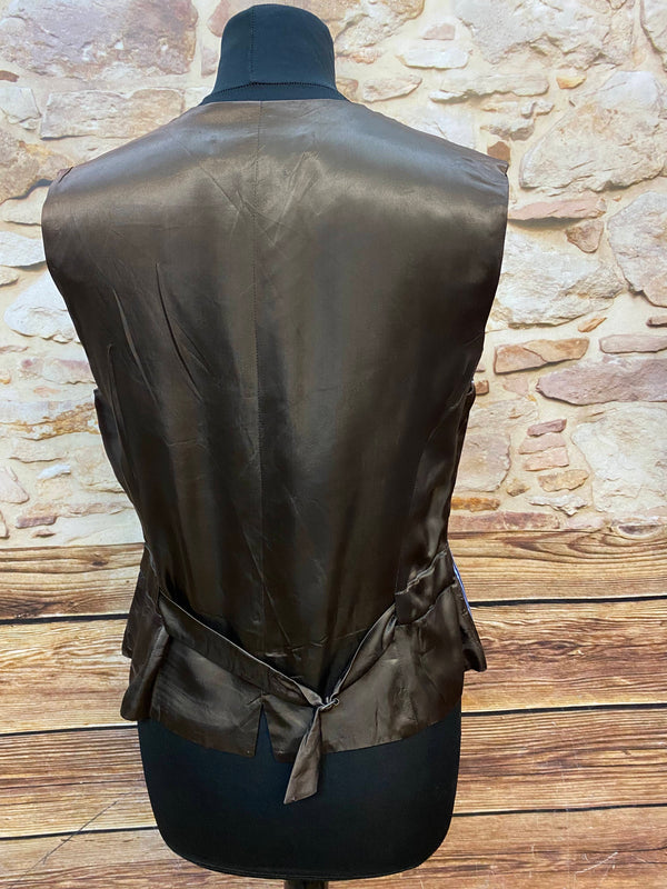 Vintage Damenweste Nadelstreifen Gr. 38