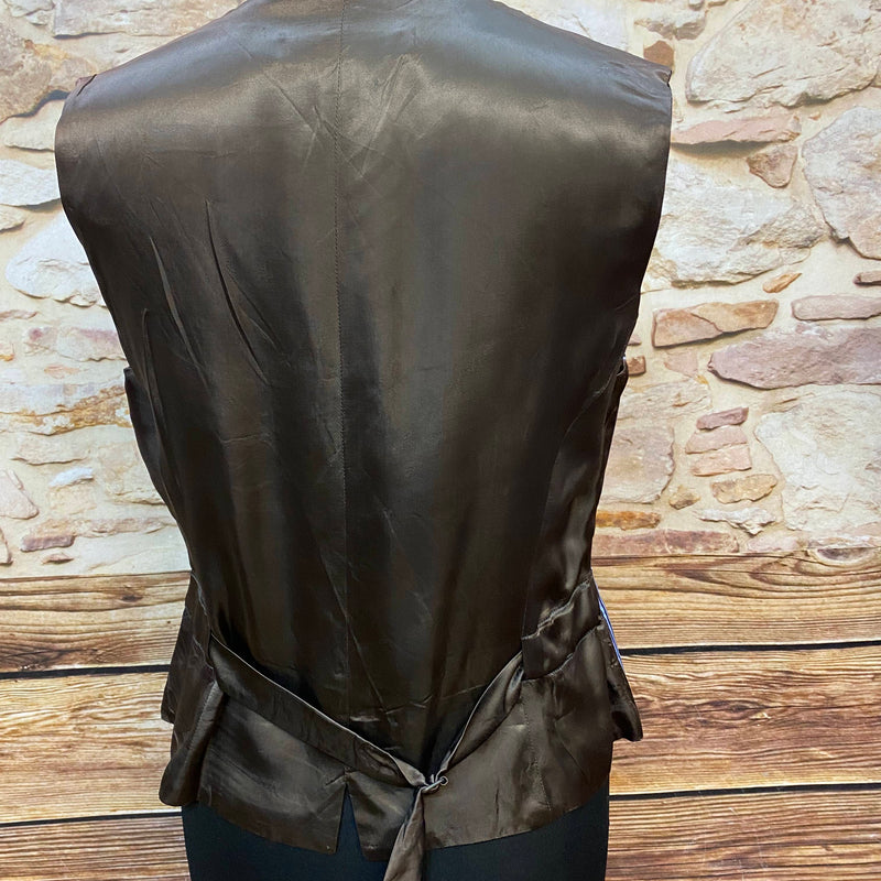 Vintage Damenweste Nadelstreifen Gr. 38