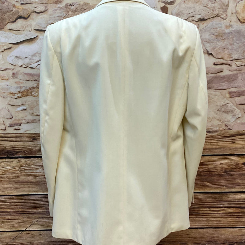 „Elegante Dinner Jacke Herren Vintage Größe 56 Hochzeit Gala creme“