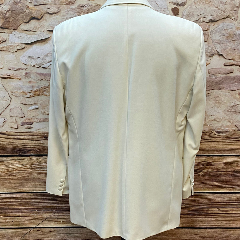 „Vintage Smoking Jacke creme Hochzeit Herren klassische Abendgarderobe Größe 52“
