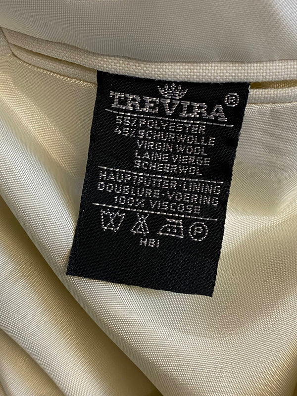 Vintage Dinner Jacke Creme Schurwolle Größe 102, Ansicht 4