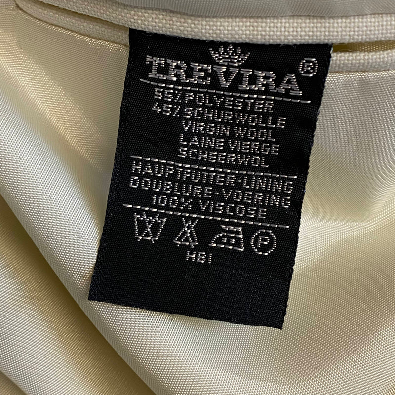 Vintage Dinner Jacke Creme Schurwolle Größe 102, Ansicht 4