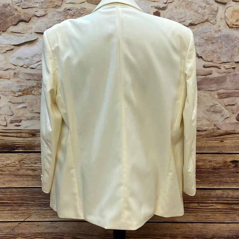 „Vintage Hochzeits Sakko Herren creme edles Dinner Jacket Schurwolle“