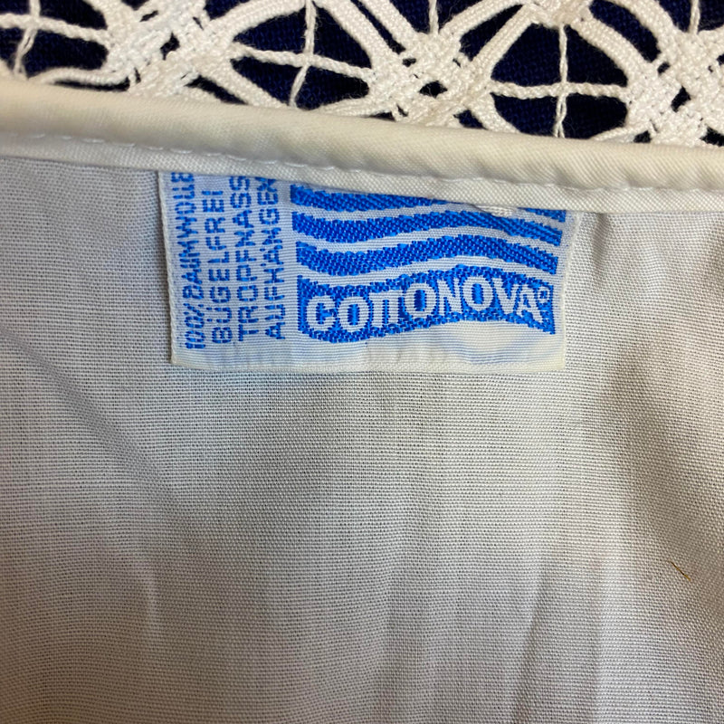 Vintage Salzburger Dirndl Gr. 36 - Blau mit Schnürung, Bluse & rosa Schürze, Ansicht 8