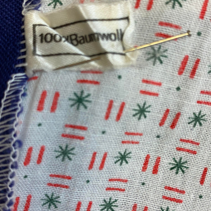 Vintage Austria Dirndl Gr. 38 – Blau mit Blumenstickerei, Bluse & rosa Schürze