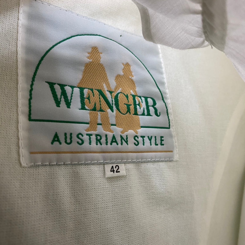 Vintage Dirndl hellgrün Gr. 42 – 3-teilig mit Bluse & Schürze