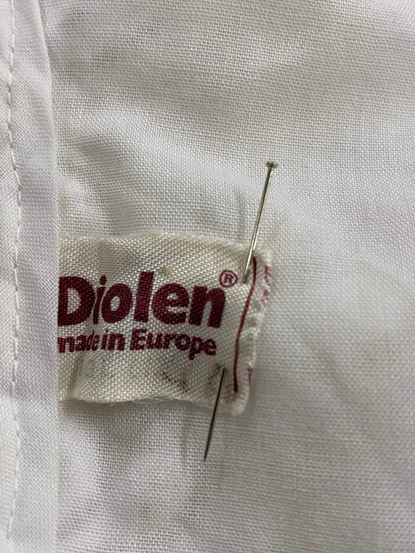 Vintage Dirndlbluse mit Spitze aus Baumwolle – Einzelstück (Größe 40)