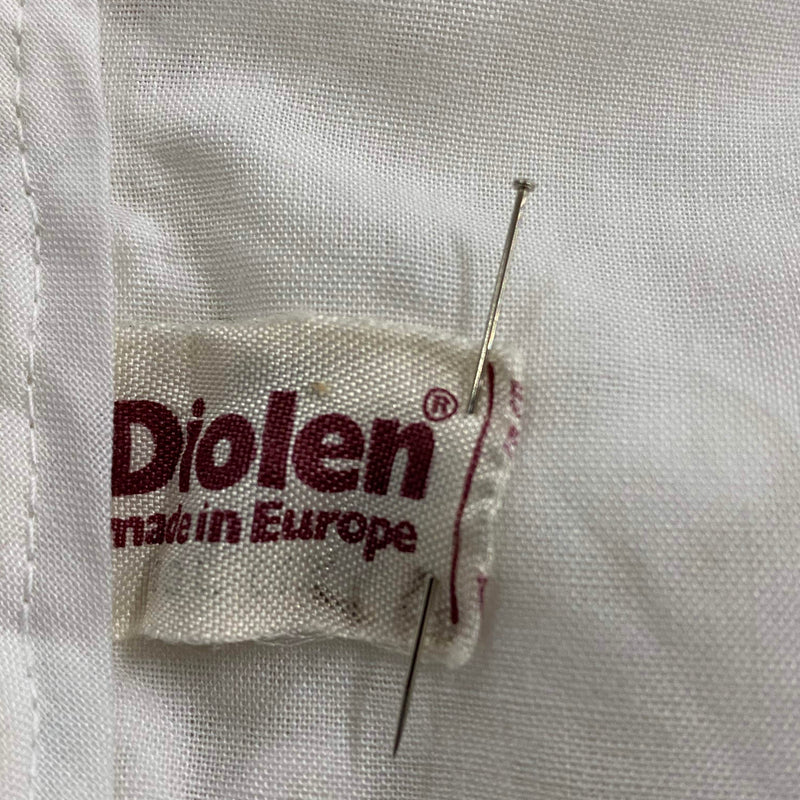 Vintage Dirndlbluse mit Spitze aus Baumwolle – Einzelstück (Größe 40)