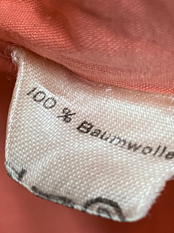 Dirndl-Schürze Damen – Lachsfarben, Baumwolle, Lochmuster, vintage