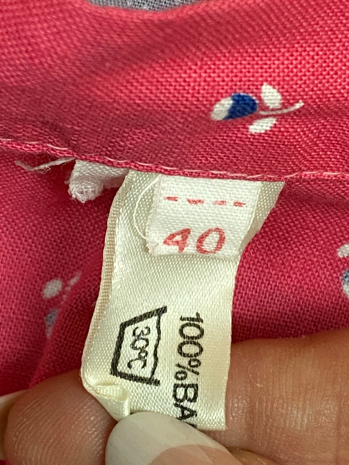 Dirndl-Schürze Damen Größe 40 – Rosa, Baumwolle, Blumenmuster, vintage