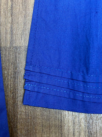 Tablier court bleu vintage dirndl longueur 47 cm