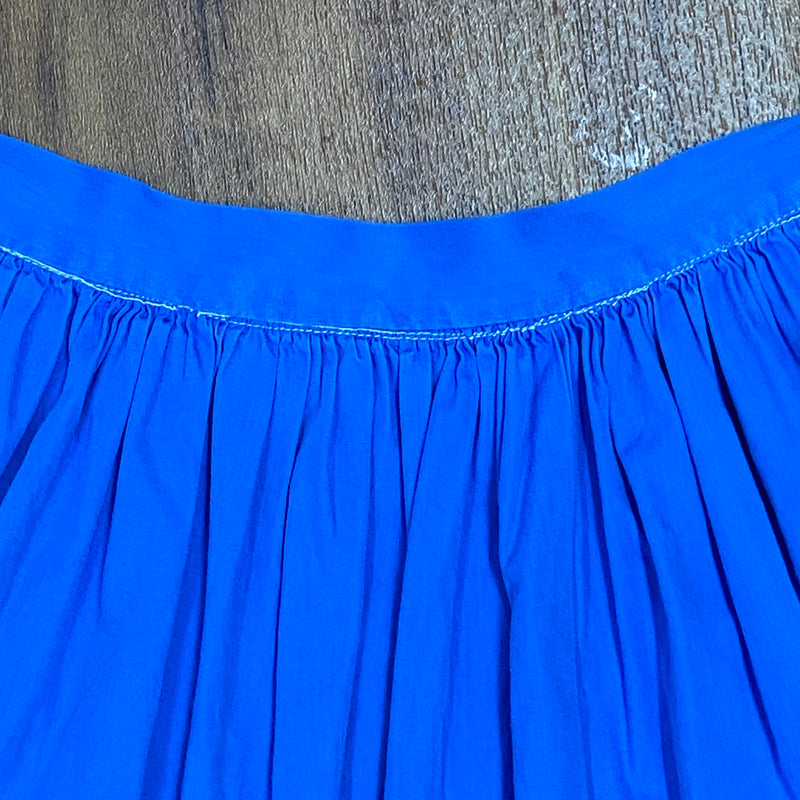 Dirndl-Schürze Damen – Blau, Baumwoll-Mischgewebe, 50 cm, vintage