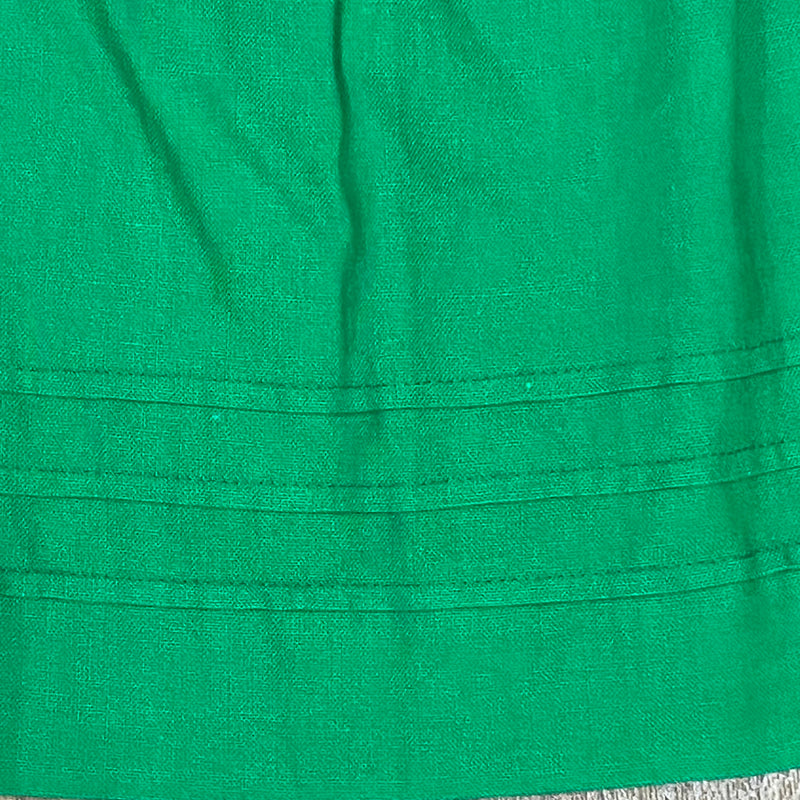 Dirndl-Schürze Damen – Grün, 59 cm, Baumwolle, mit Schürzenschließe, vintage