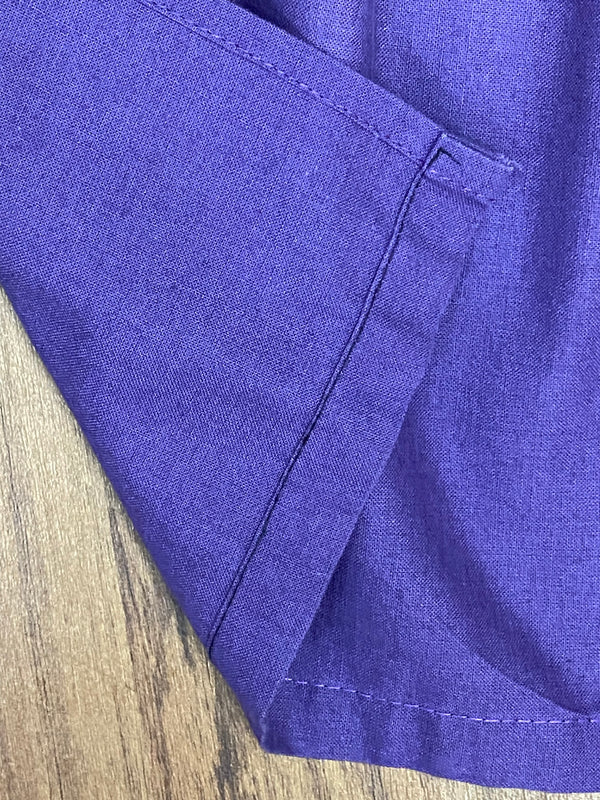 Dirndl-Schürze Damen – Lila, 51 cm, Baumwolle, uni, vintage