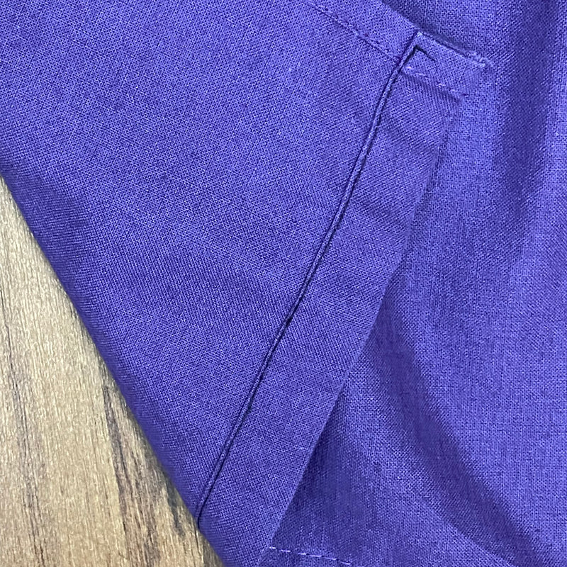 Dirndl-Schürze Damen – Lila, 51 cm, Baumwolle, uni, vintage