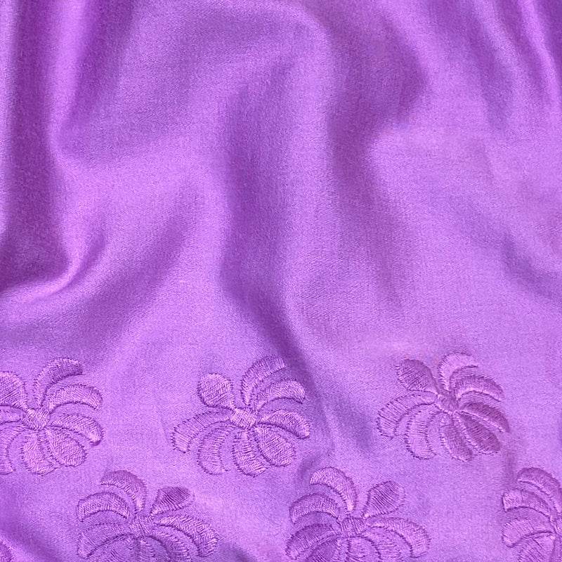 Vintage Dirndlschürze Trachten-Schürze in Lila Länge  61 cm