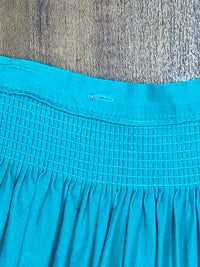 Tablier traditionnel mi-long Tablier Dirndl vintage longueur 70 cm, couleur turquoise