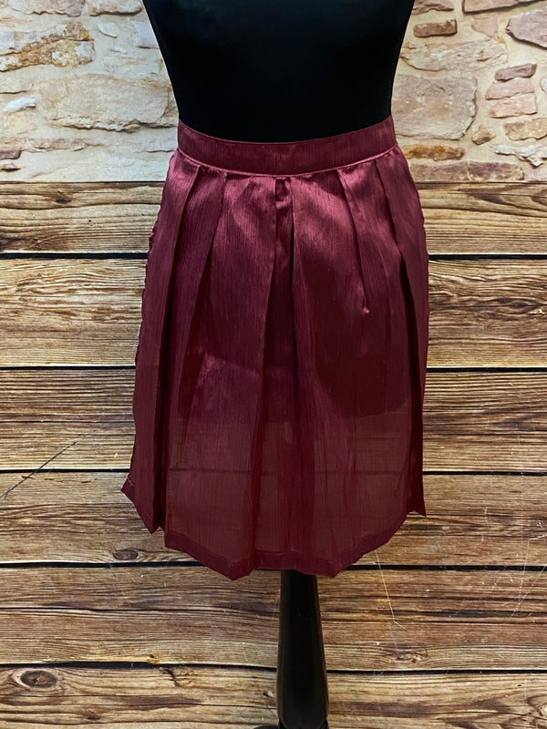 „Vintage Dirndlschürze brombeer kurz glänzend Trachten Schürze Damen“