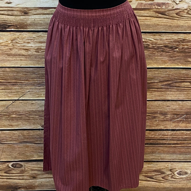 „Vintage Dirndlschürze rostrot lang Trachten Schürze Damen“
