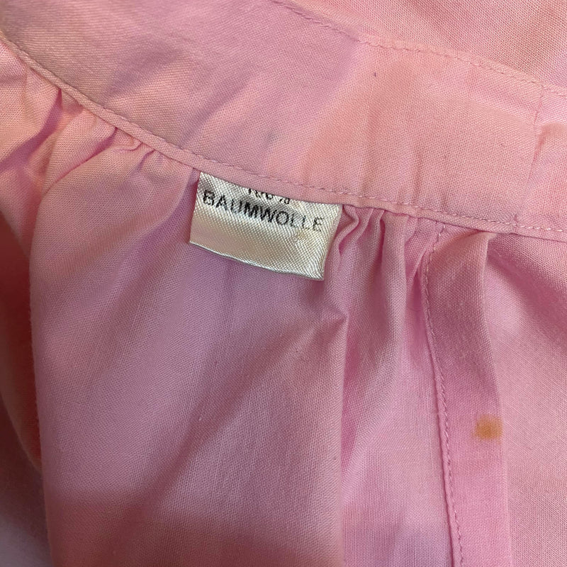 Vintage Dirndl Gr. 38 - Dunkelblau mit Blumenstickerei & rosa Schürze, Ansicht 5