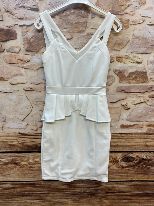 „Vintage Etuikleid creme 50er Jahre Stil Damen elegant figurbetont“