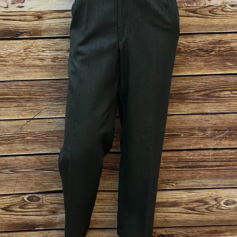 „Vintage Fischgrät Hose Herren grau High Waist Bundfalten große Größe 58“