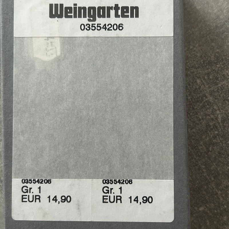 Originalbox Weingarten Preisetikett 14,90 €
