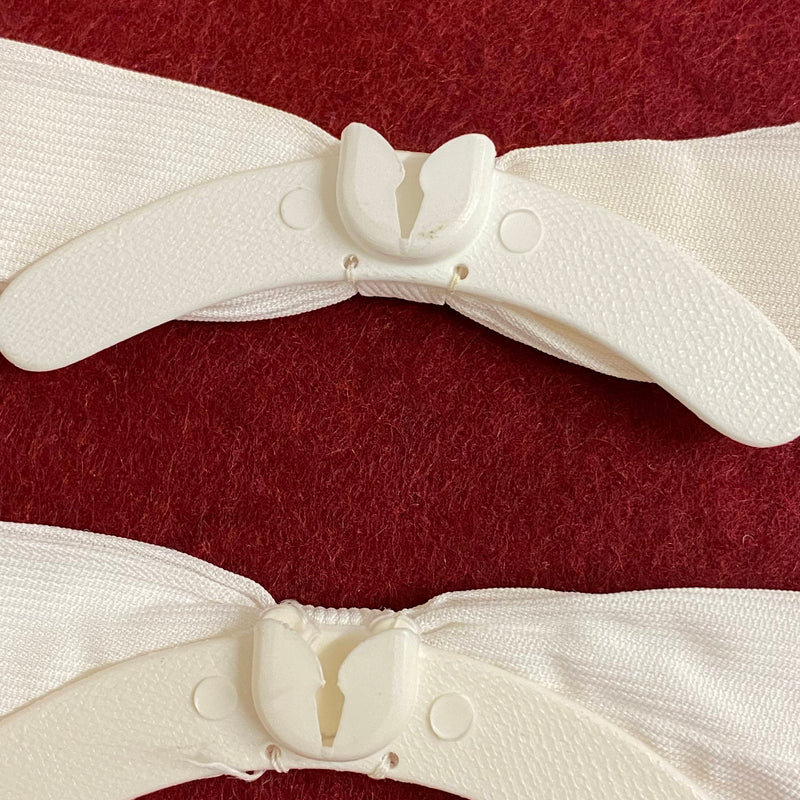 Vintage Fliege Cremeweiß – 2 Stück