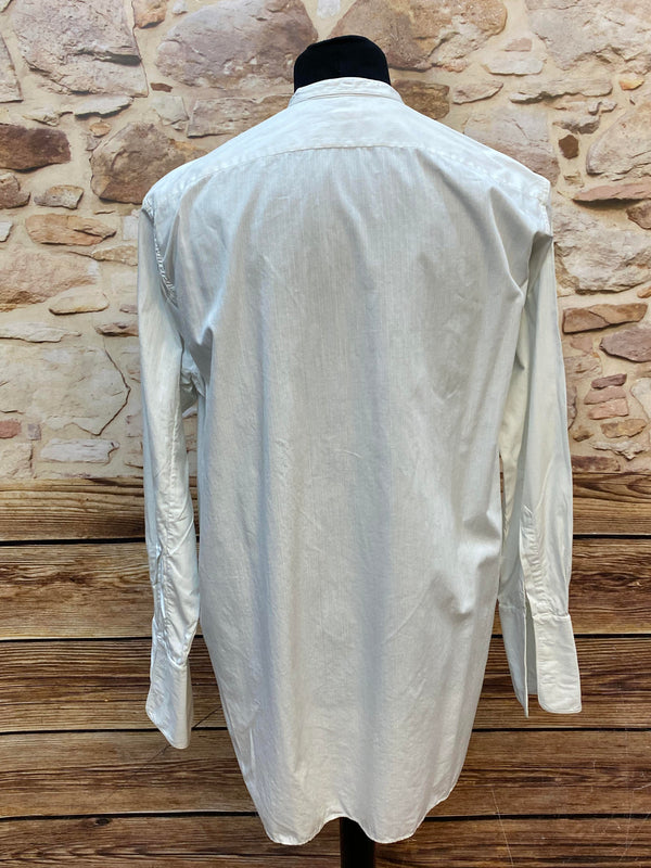 Vintage Herrenhemd mit Stehkragen & abnehmbaren Kragen – Gr. 41