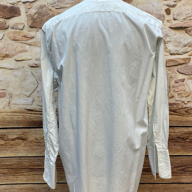 Vintage Herrenhemd mit Stehkragen & abnehmbaren Kragen – Gr. 41