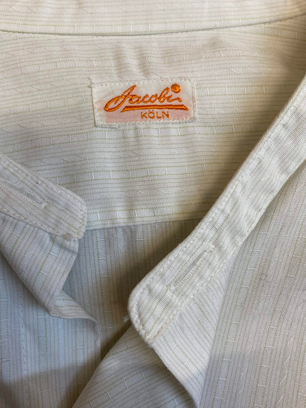 Vintage Herrenhemd mit Stehkragen & abnehmbaren Kragen – Gr. 41