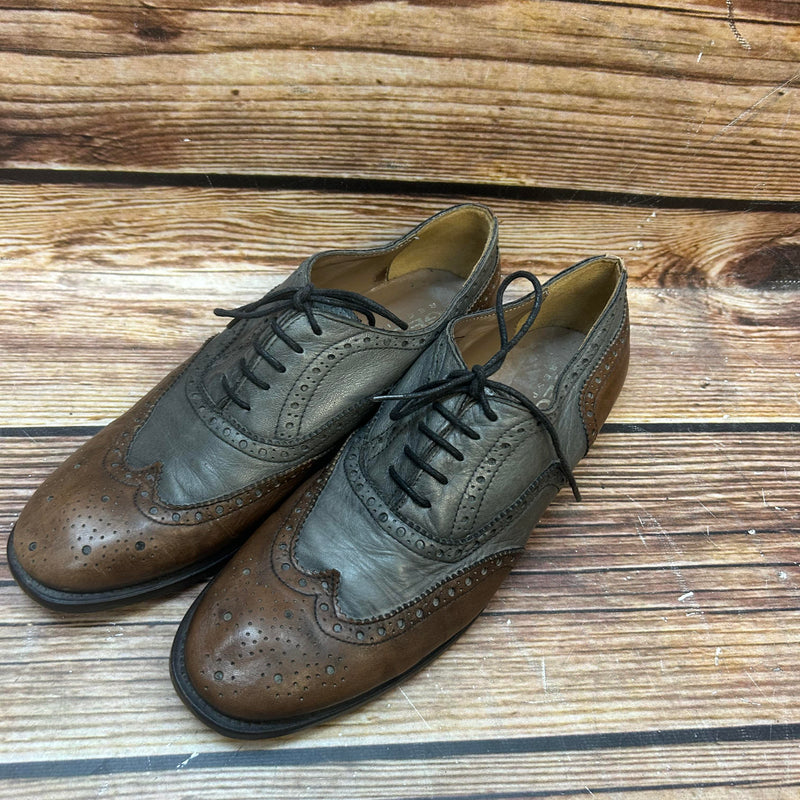 Vintage Geox Brogues in Grau-Braun, Größe 40