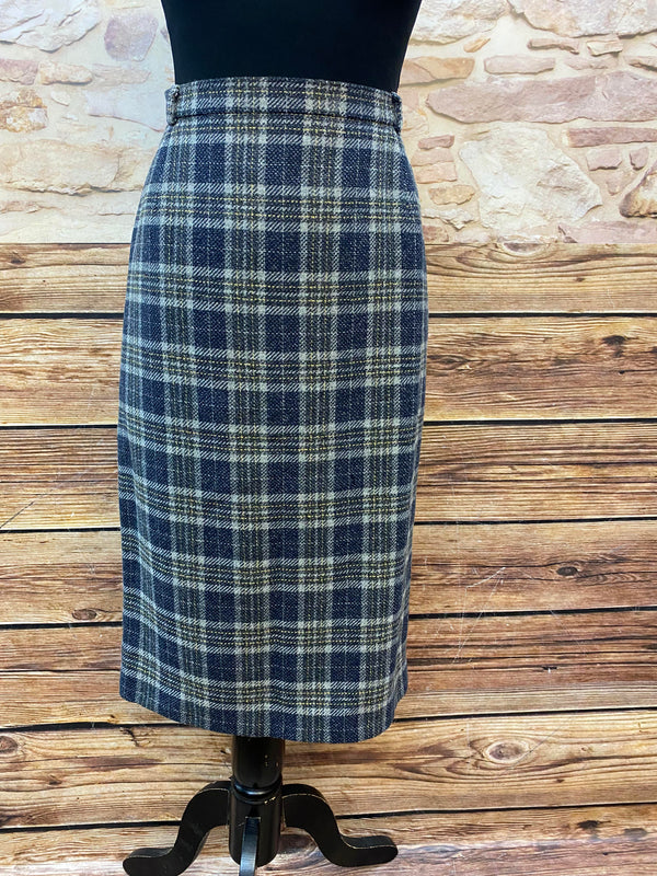 „Vintage Glencheck Rock Schneberger kariert Wolle Damen Größe 42“
