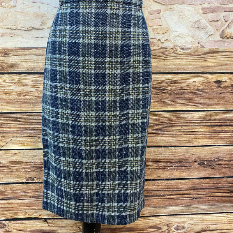 „Vintage Glencheck Rock Schneberger kariert Wolle Damen Größe 42“