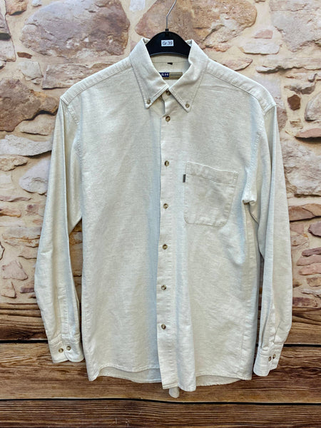 „Vintage Hemd Herren creme Größe 39 Button Down klassisch“