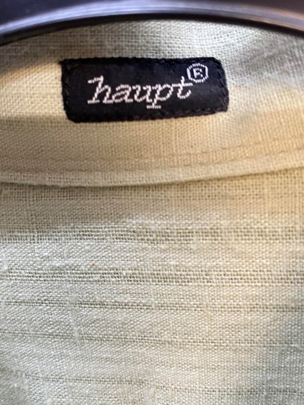 „Vintage Hemd Herren grün Etikett Haupt Marke Detail“