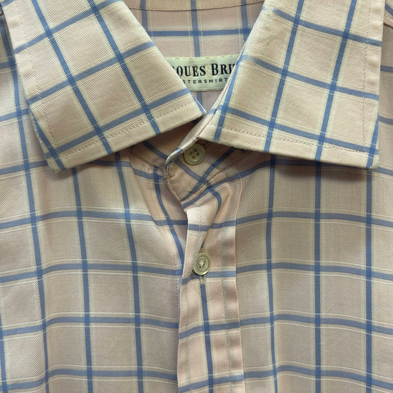„Vintage Hemd Herren Windowpane Karo Detail Kragen“