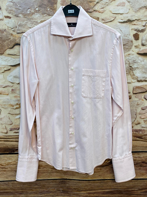 „Vintage Hemd Herren rosa Größe 40 Ravelli elegant Fischgrät“