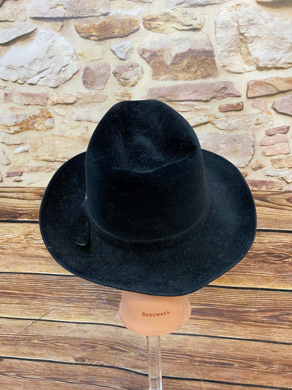Schwarzer Vintage Fedora Westbury Gr. 59