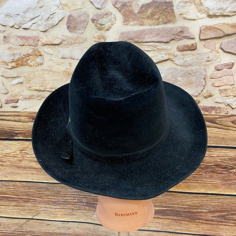Schwarzer Vintage Fedora Westbury Gr. 59