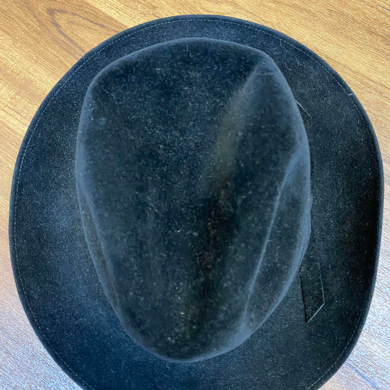 Schwarzer Vintage Fedora Westbury Gr. 59