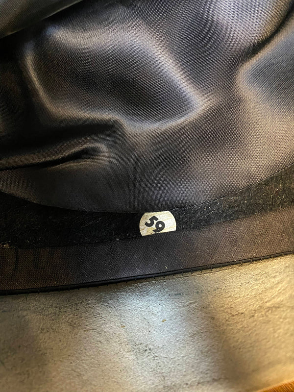 Schwarzer Vintage Fedora Westbury Gr. 59