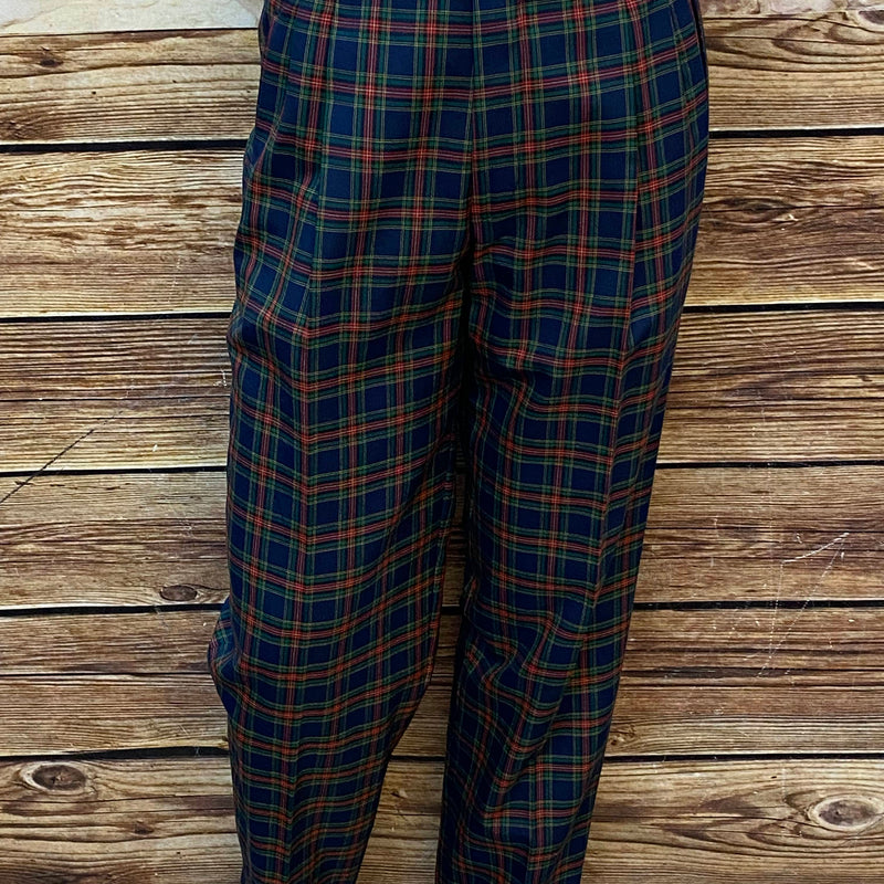 „Vintage Herren Karohose Tartan Muster 80er Jahre Größe 50 blau grün rot“