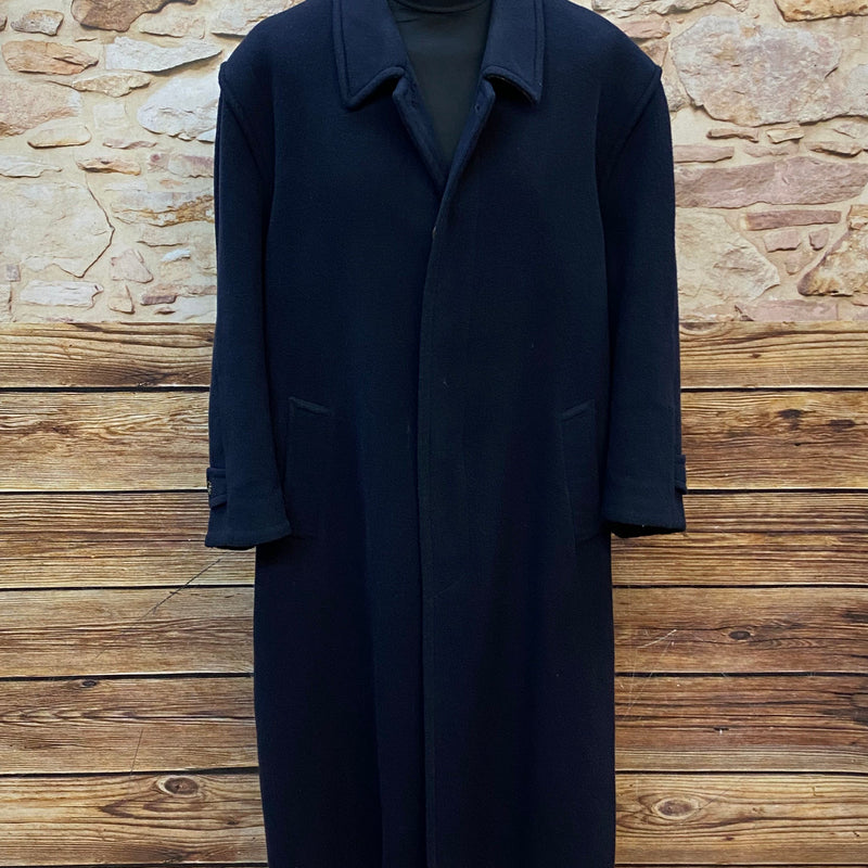 Schneiders Salzburg Herrenmantel – Navyblau – Gr. 56 – Vintage 1980er Jahre
