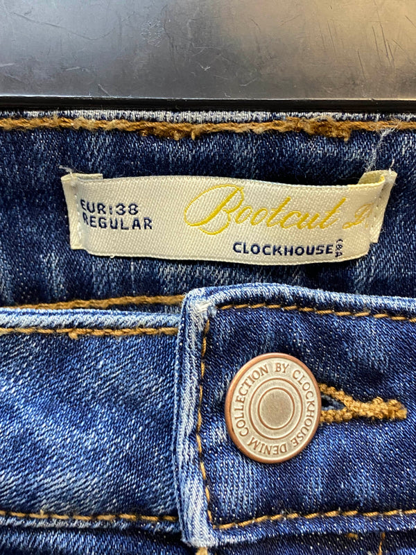 Vintage Bootcut Jeans Damen Blau – Y2K Schlagjeans von Clockhouse Gr. 38, Ansicht 4
