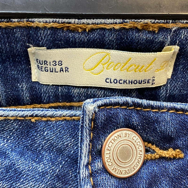 Vintage Bootcut Jeans Damen Blau – Y2K Schlagjeans von Clockhouse Gr. 38, Ansicht 4