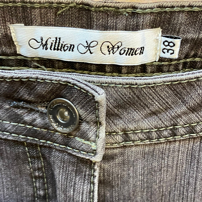 Vintage Damen Jeans Grau Gr. 38 Straight Leg Y2K, Ansicht 3