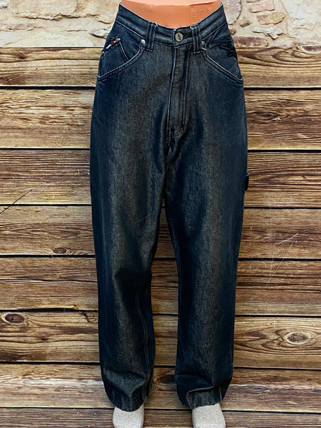 „Vintage KARL KANI Baggy Jeans Herren 90er grau silber Hip Hop Hose“