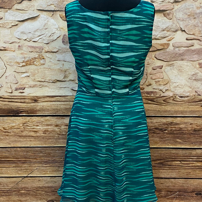 Vintage Cocktailkleid türkis mit Pailletten Gr. 40 elegant, Ansicht 5