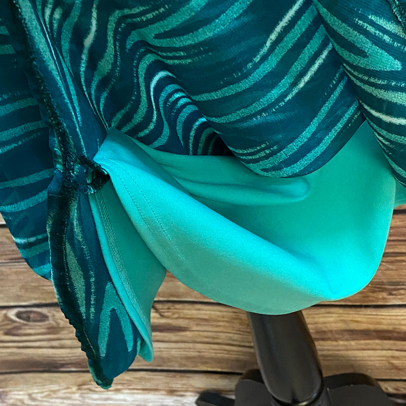 Vintage Cocktailkleid türkis mit Pailletten Gr. 40 elegant, Ansicht 6